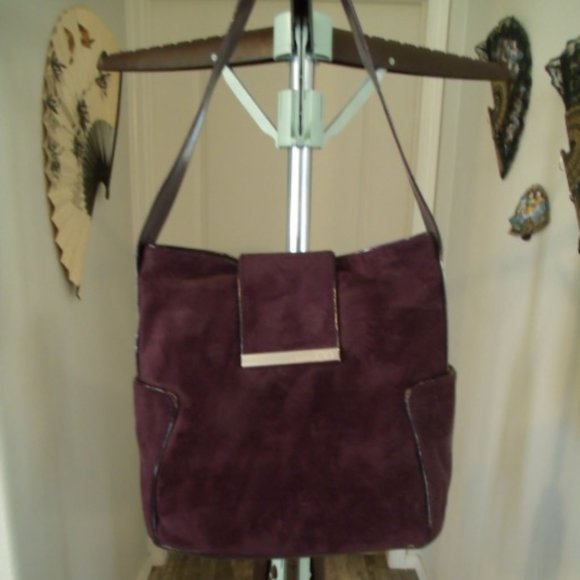 NWOT Plum Colored "Nine & Co." Shoulder Bag - Picture 4 of 4